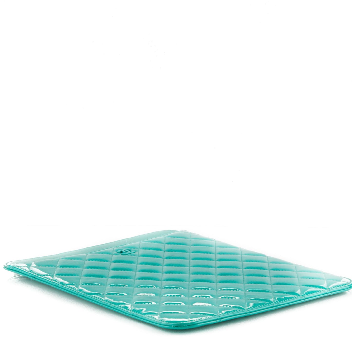 Patent Quilted iPad Case Green