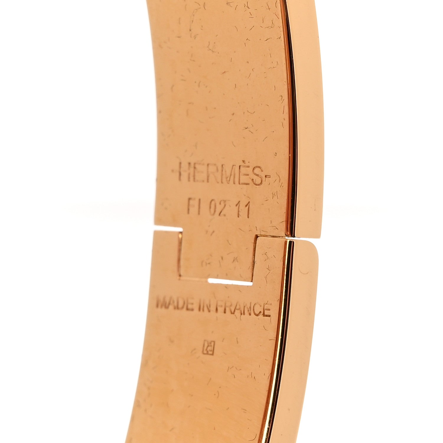 Hermes Matte Enamel Narrow Clic Clac HH Bracelet T5 Etain 4 of 5