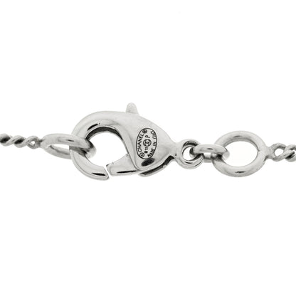 Chanel Crystal CC Pendant Necklace Silver 5 of 5