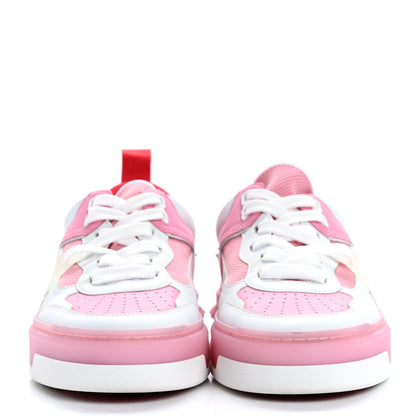 Christian Louboutin Calfskin Spike Astroloubi Donna Low Top Sneakers 38 White Calipso 3 of 9