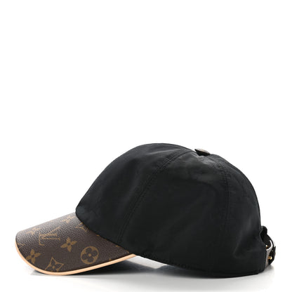 Louis Vuitton Polyester Silk Monogram LV Get Ready Cap L Black 4 of 8