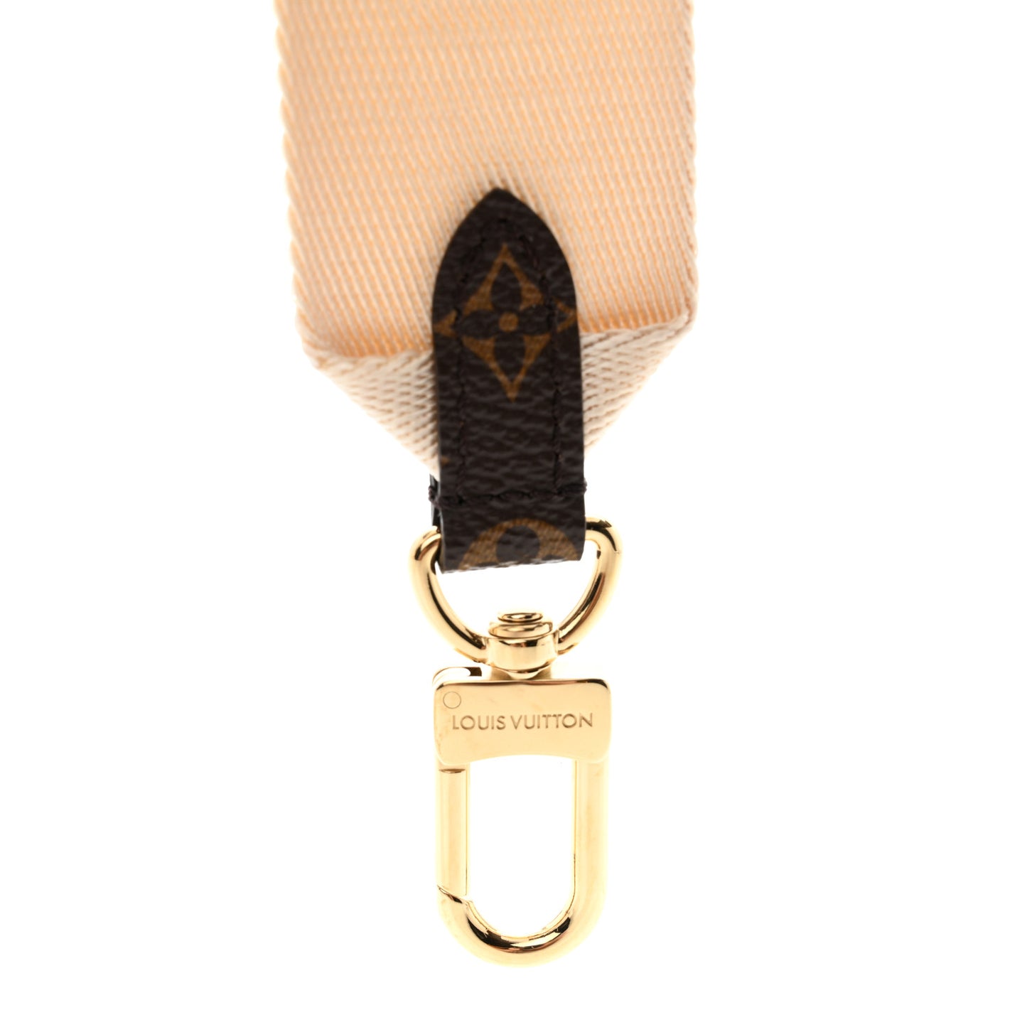 Jacquard Monogram Adjustable Shoulder Strap New Creme