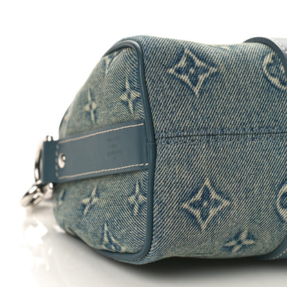 Louis Vuitton Monogram Washed Denim Keepall Bandouliere 25 7 of 8