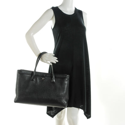 Chanel Calfskin Cerf Executive Shopper Tote Black 2 of 7