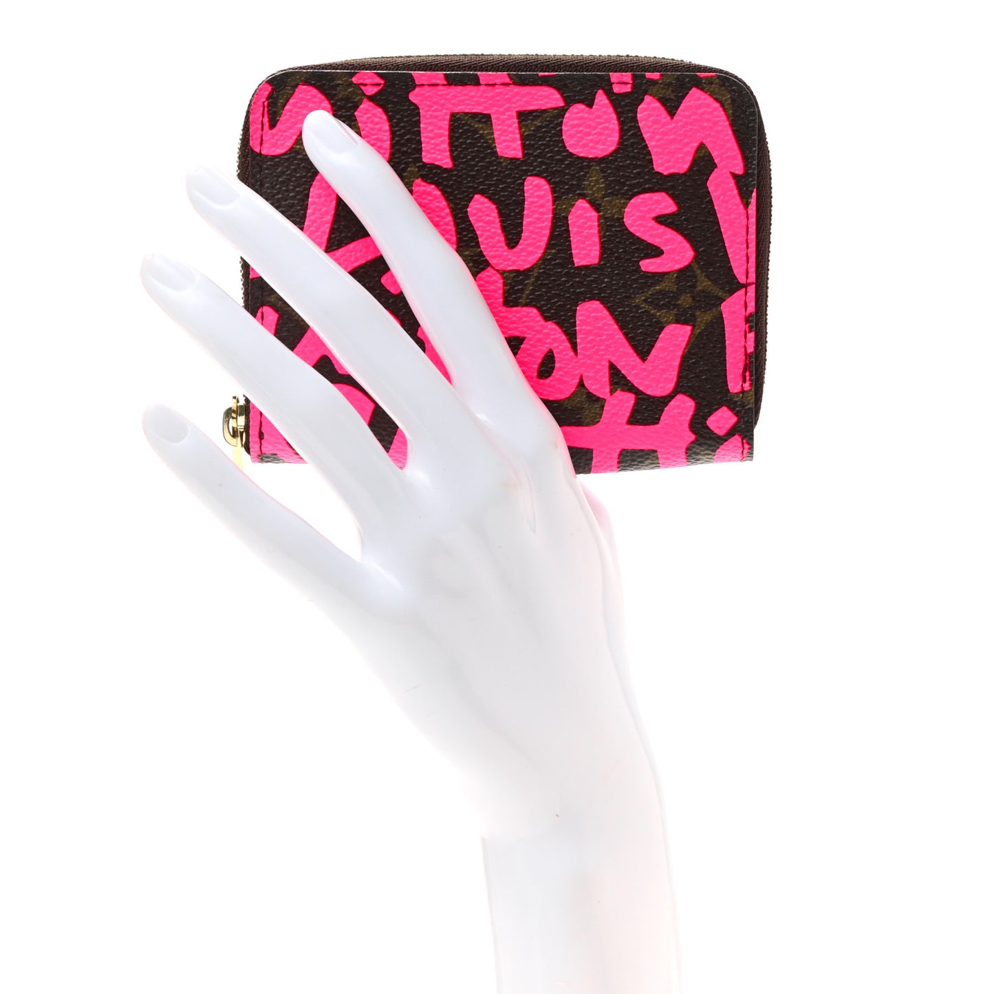 Monogram Graffiti Zippy Coin Purse Fuchsia
