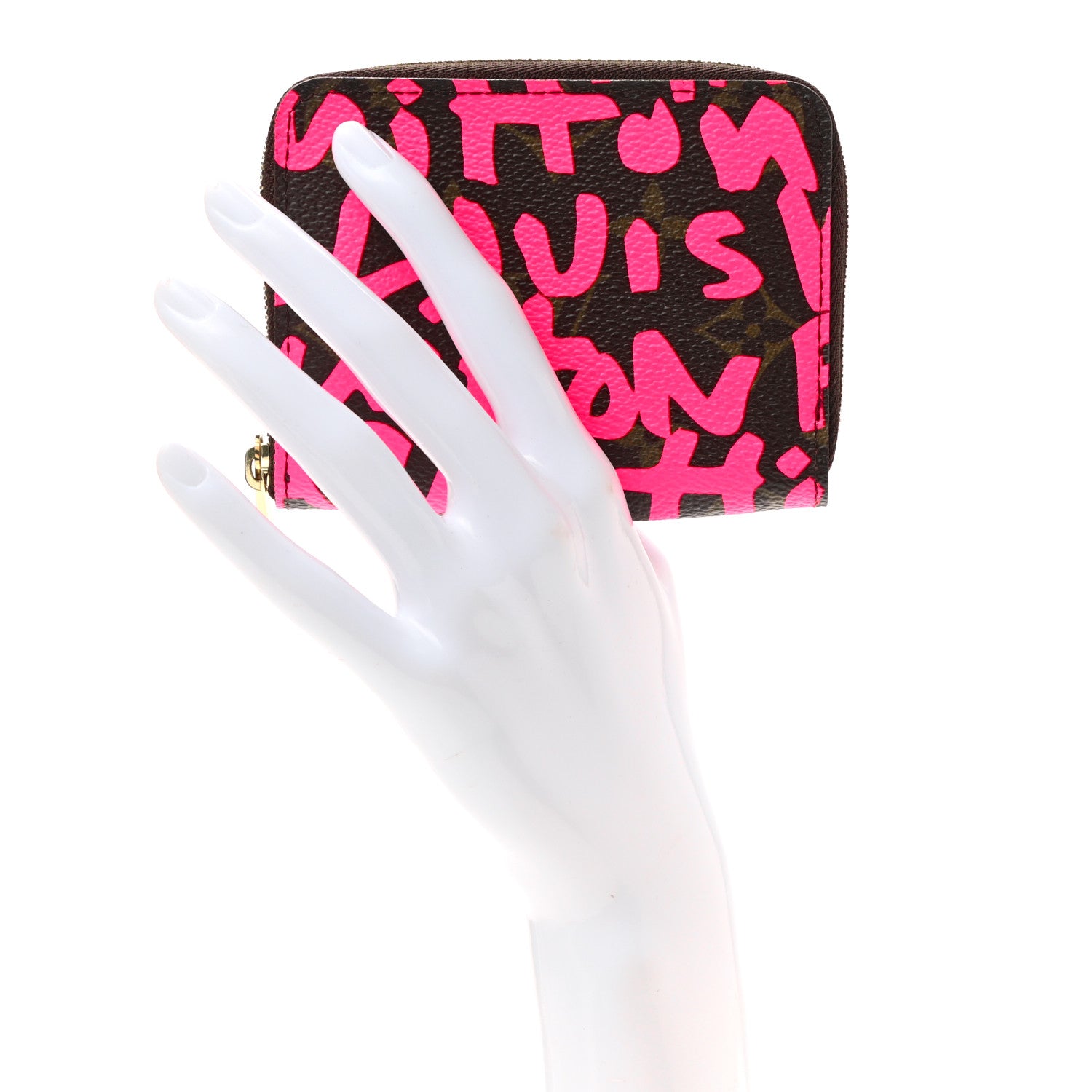 Louis Vuitton Monogram Graffiti Zippy Coin Purse Fuchsia 3 of 8