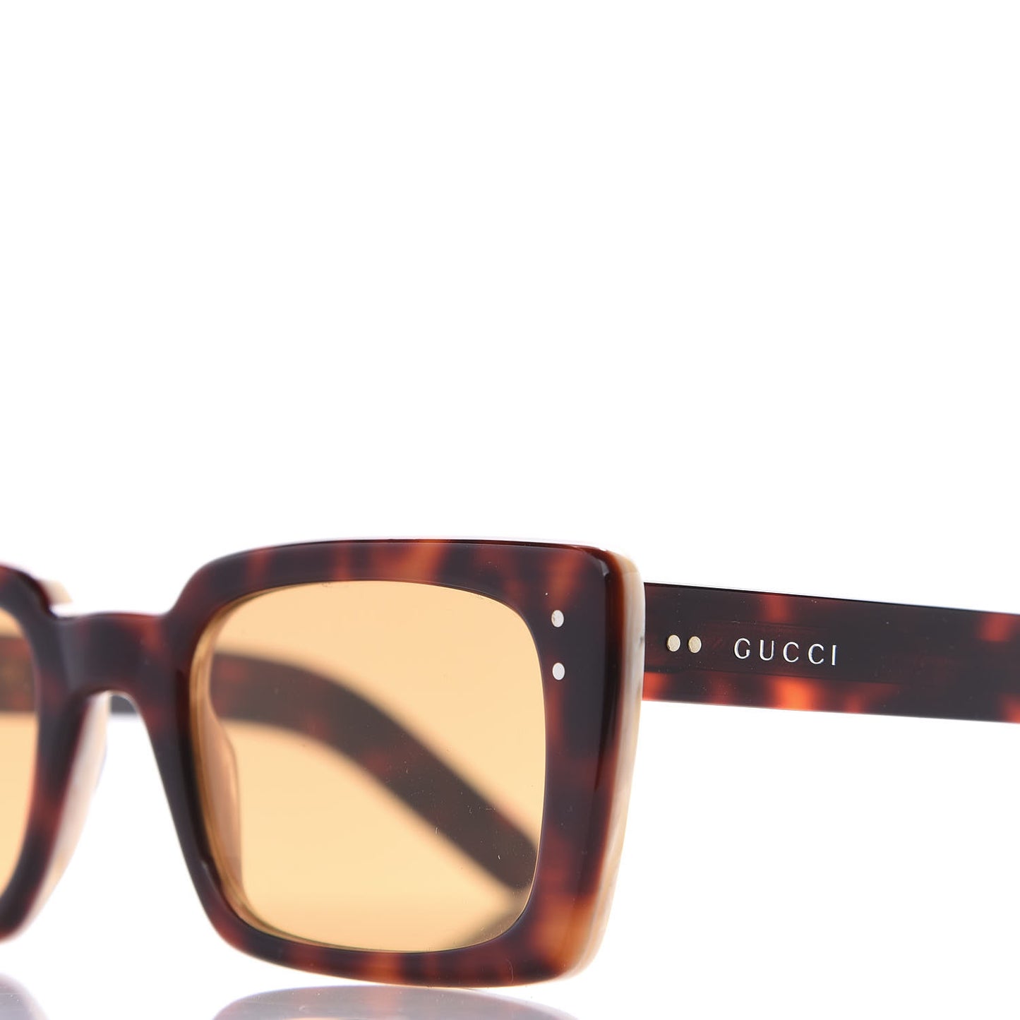 Acetate Rectangular Frame Sunglasses GG0539S Havana