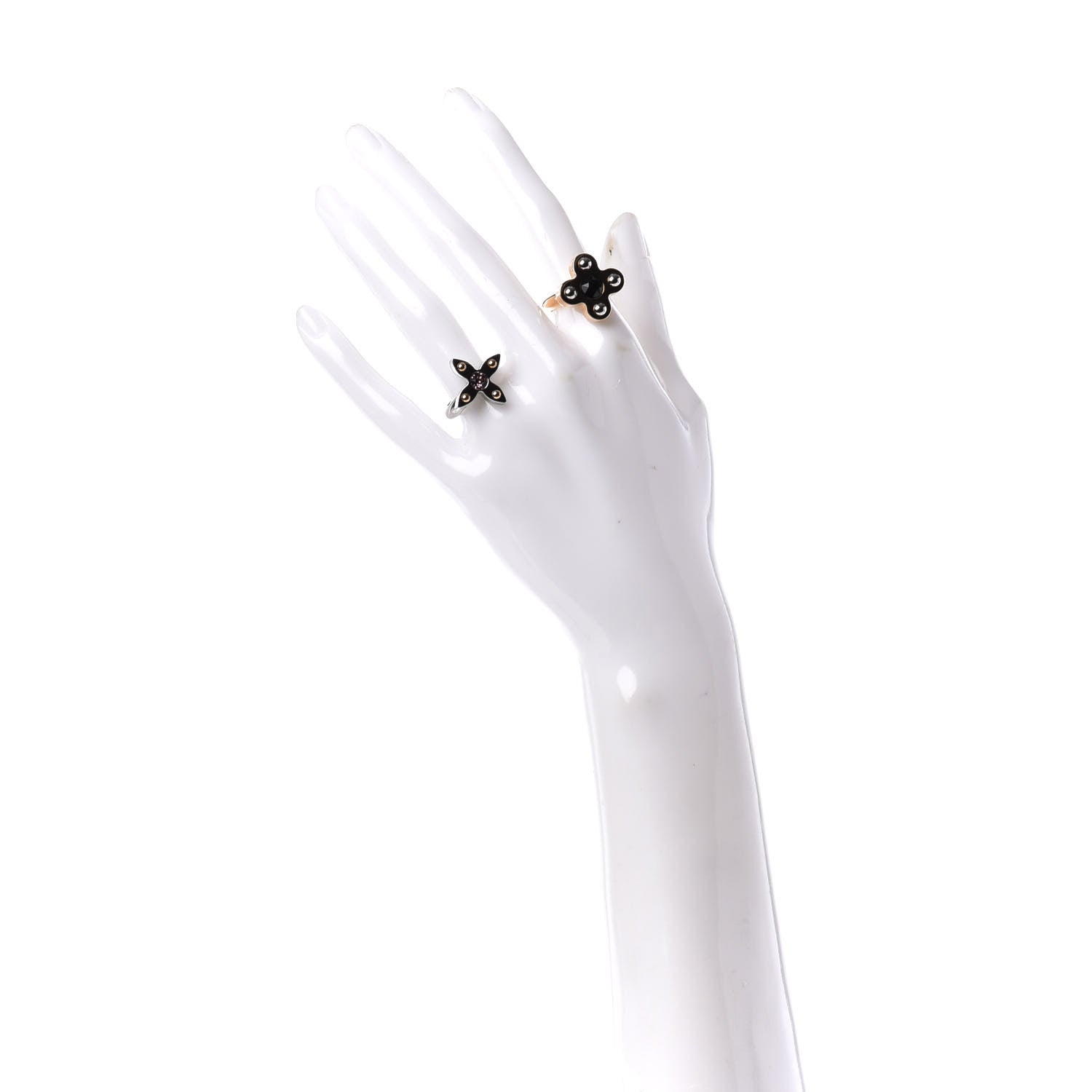 Louis Vuitton Love Letters Timeless Ring Set Medium 6.5 2 of 9