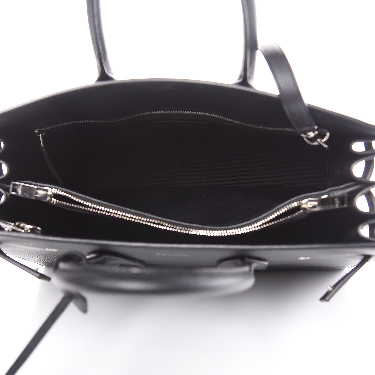 Saint Laurent Grained Calfskin Small Sac De Jour Black 5 of 10