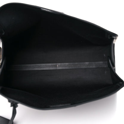 Fendi Glazed Fabric Vitello Century FF 1974 Stamp Patch Medium Peekaboo Defender Cover Mogano Panna Black 5 of 12