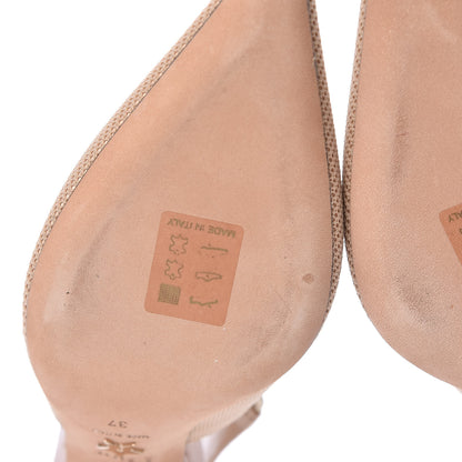 Christian Dior Technical Canvas Ribbon J Adior Slingback 65mm Pumps 37 Powder Nude 10 of 15