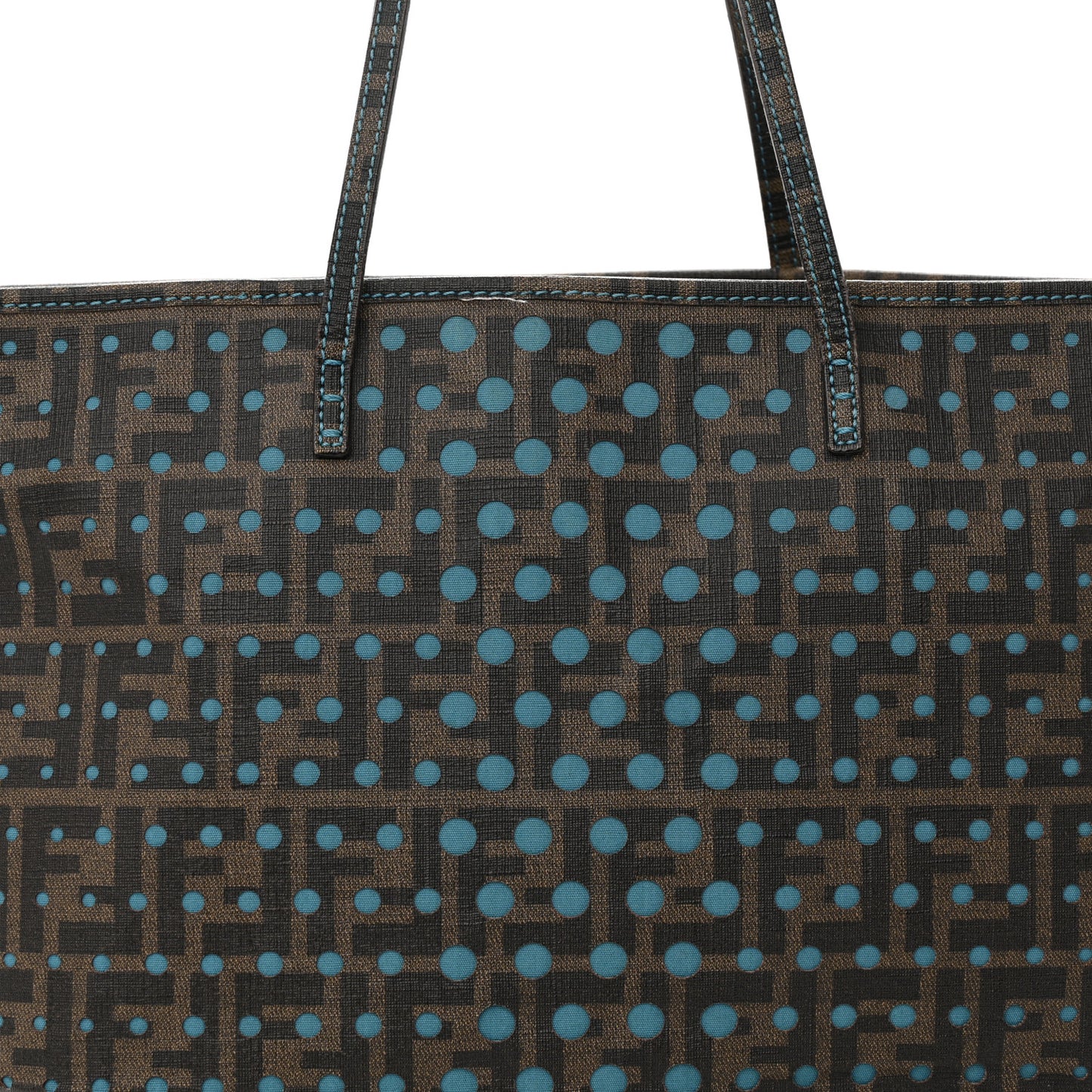 Zucca Spalmati Perforated Medium Roll Tote Tobacco Pavone