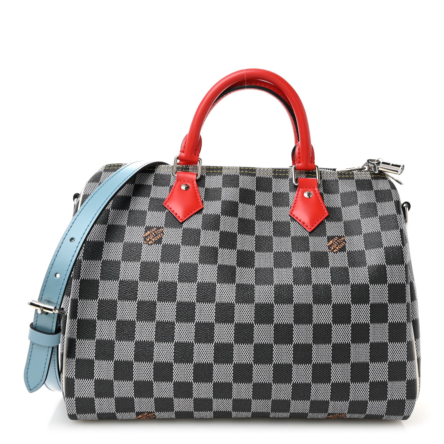 Damier Speedy Bandouliere 30 Black White