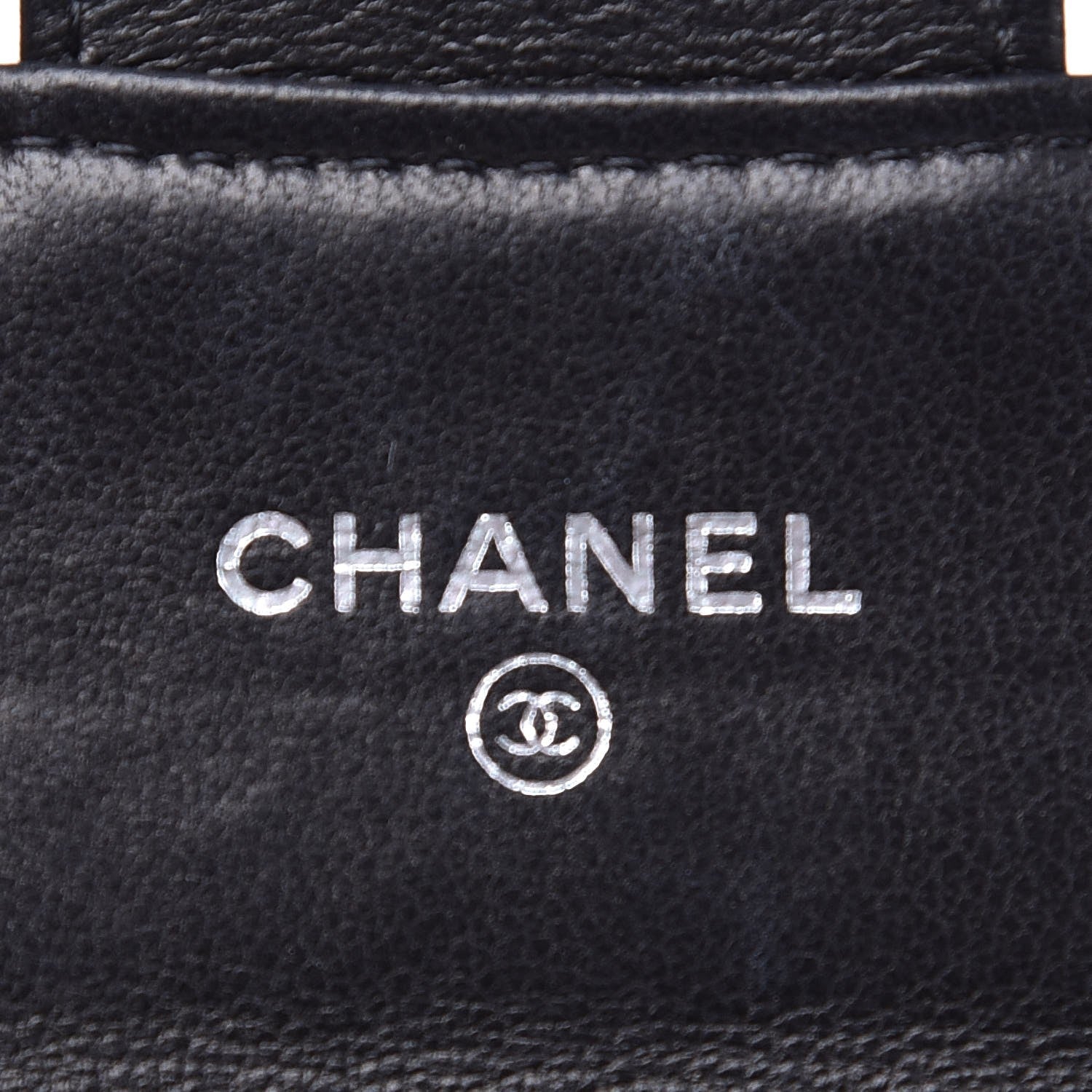 Chanel Aged Calfskin Chevron Quilted Card Holder Wallet So Black 6 of 8