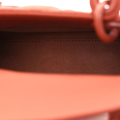Christian Dior Ultra Matte Calfskin Cannage Mini Lady Dior Indian Red 5 of 20