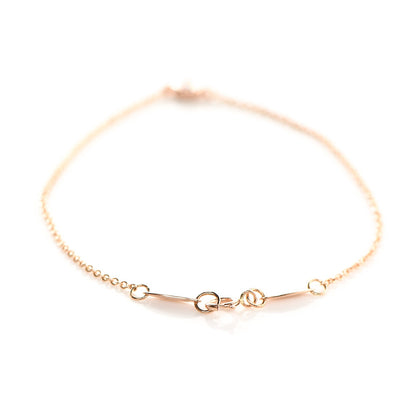 Tiffany 18K Rose Gold Diamond .07ct Elsa Peretti Diamonds by the Yard Bracelet 4 of 7