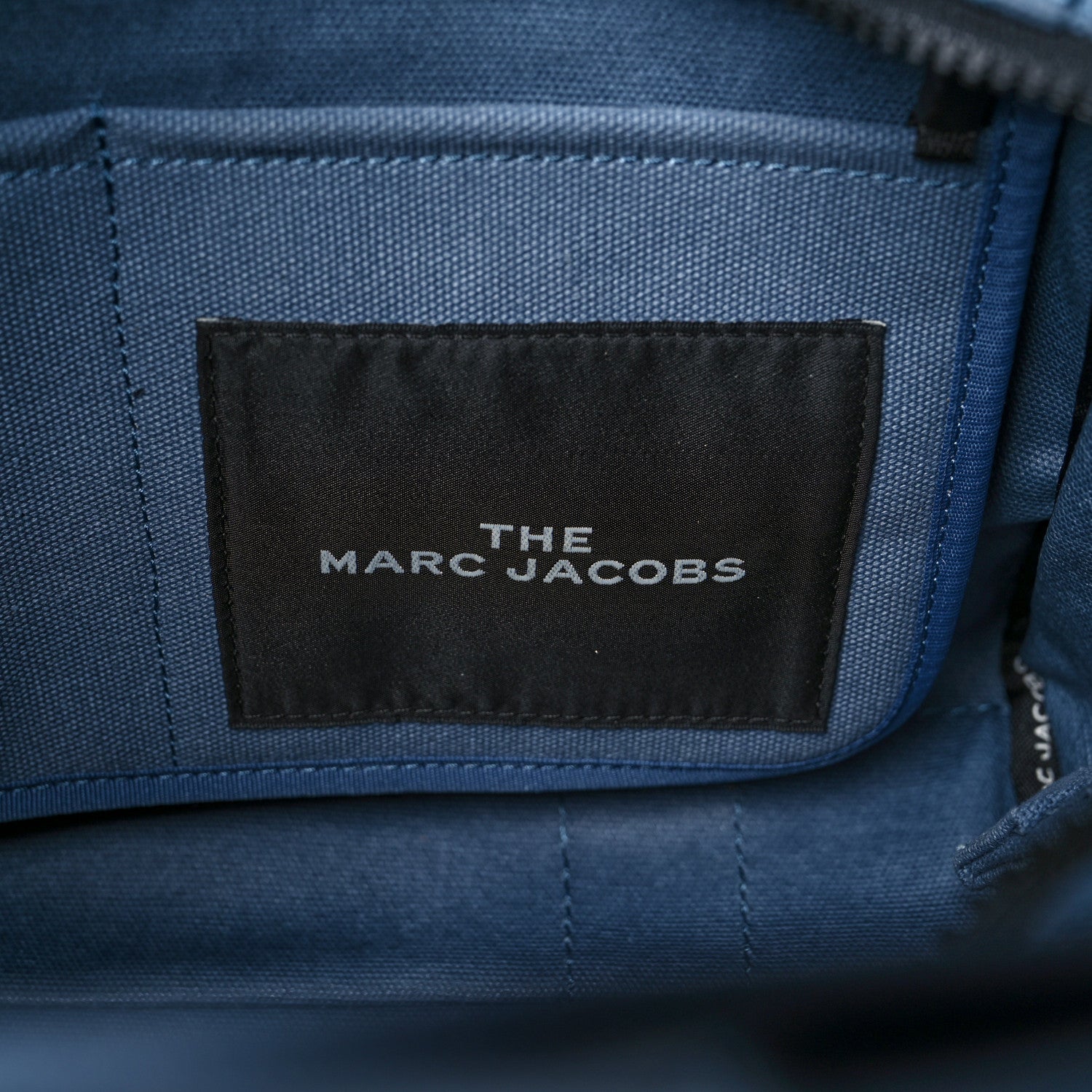 Marc Jacobs Cotton Canvas The Traveler Tote Bag Blue Shadow 6 of 10