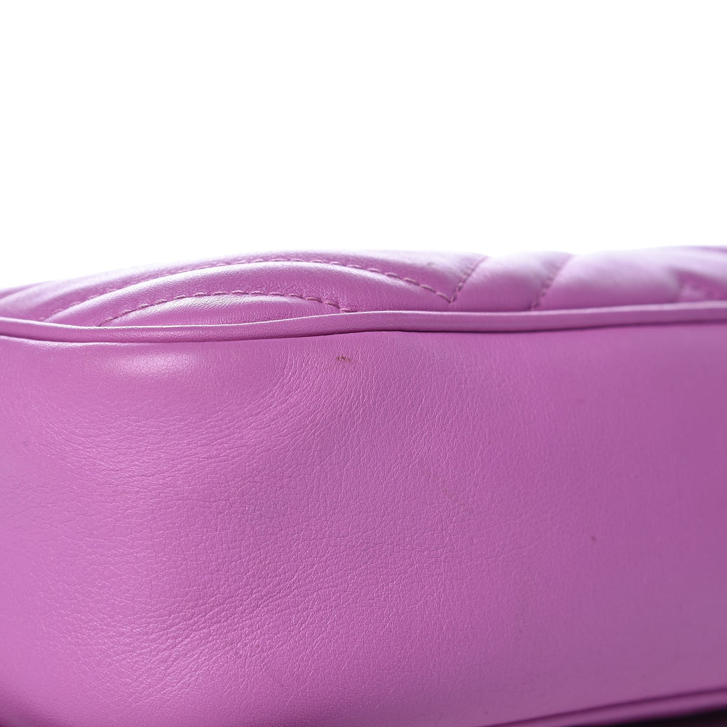 Calfskin Matelasse Small GG Marmont Chain Shoulder Bag Candy Mousse