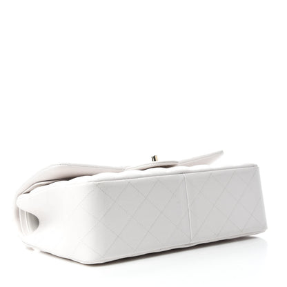 Chanel Caviar Quilted Jumbo Double Flap White 4 of 10