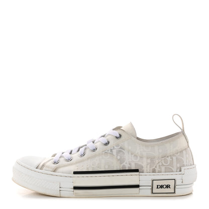 Christian Dior Technical Canvas Oblique Mens B23 Low Top Sneaker 42 White 1 of 17
