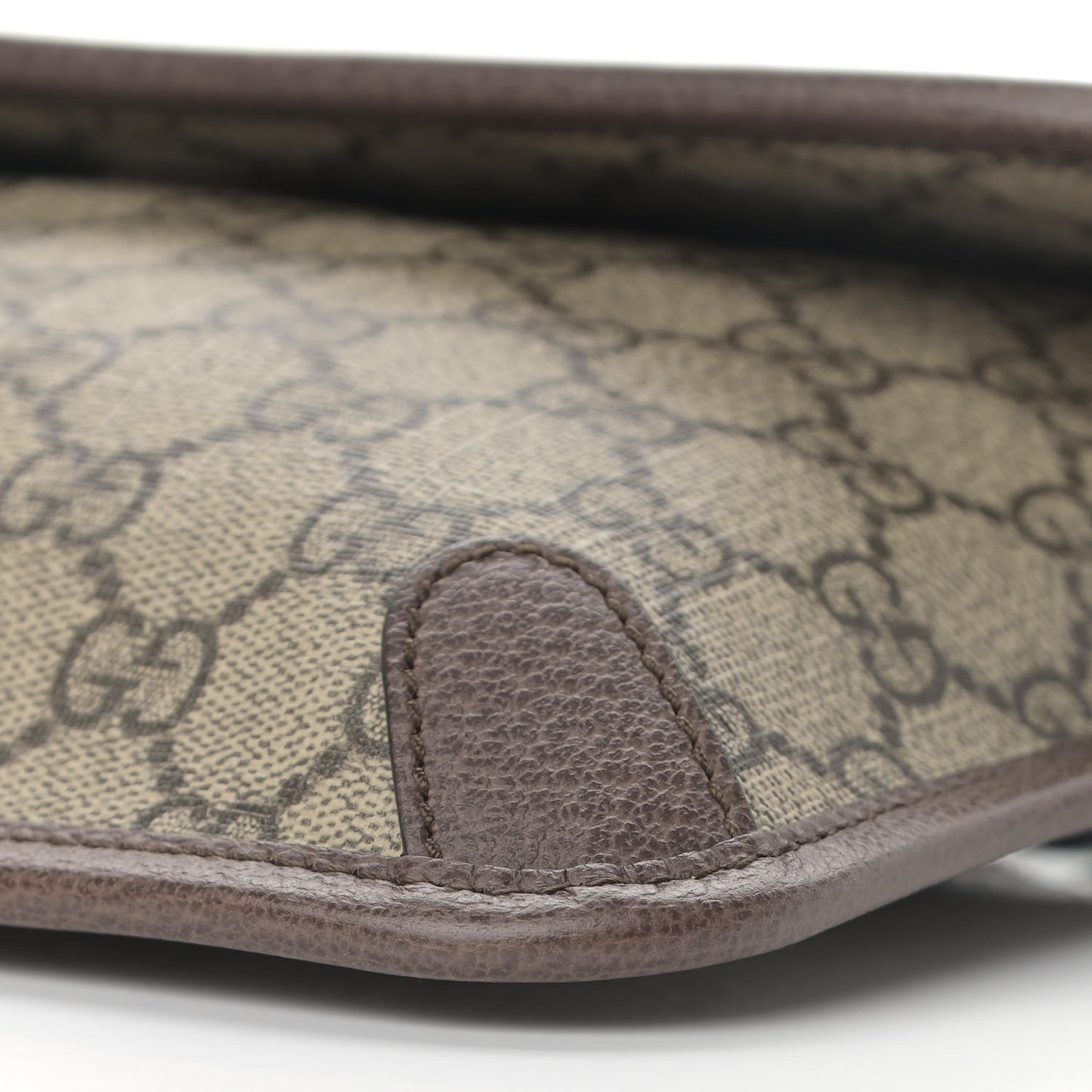 GG Supreme Monogram Neo Vintage Web Belt Bag Brown