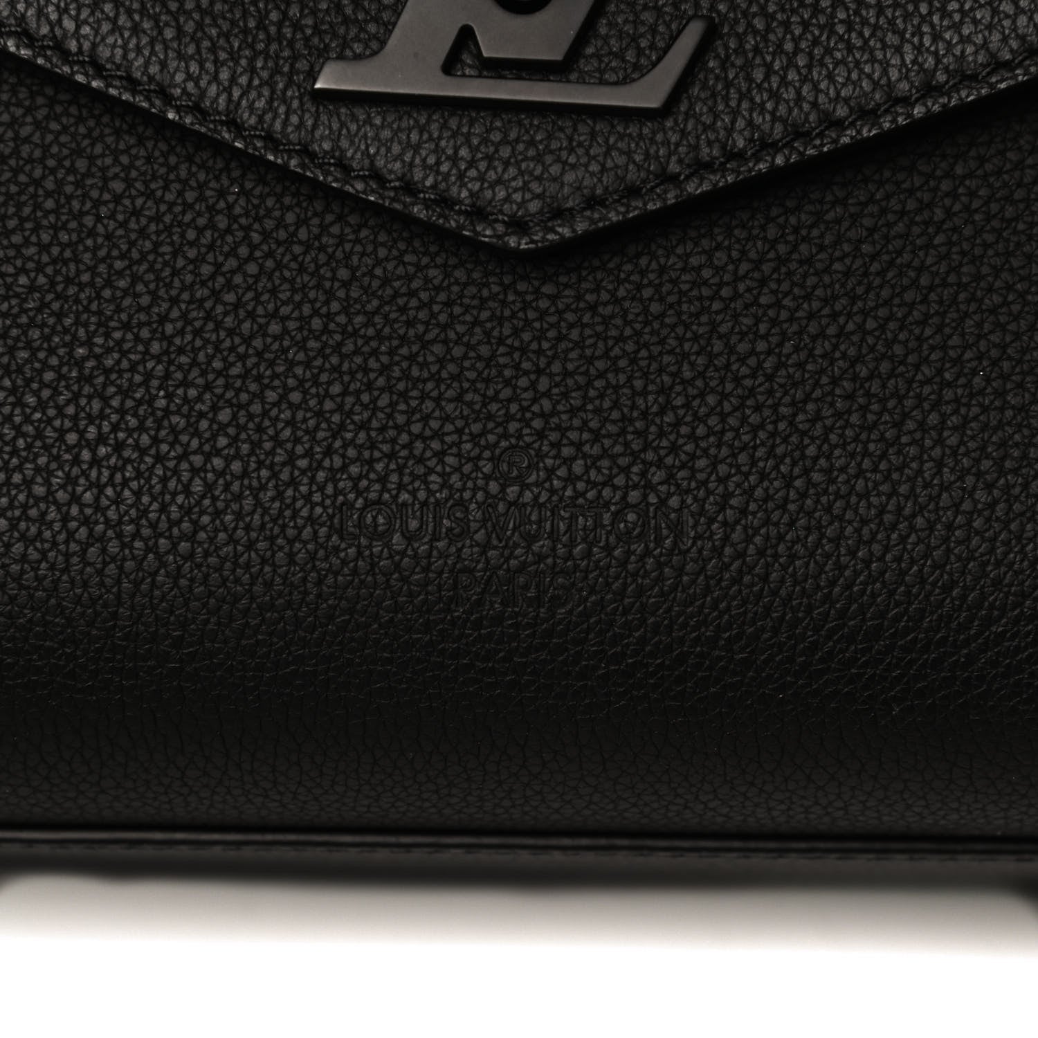 Louis Vuitton Soft Calfskin Lockme Tote PM Black 6 of 13