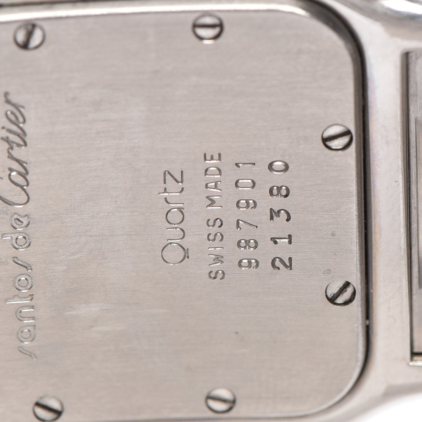 Stainless Steel 29mm Santos De Galbee Quartz Watch