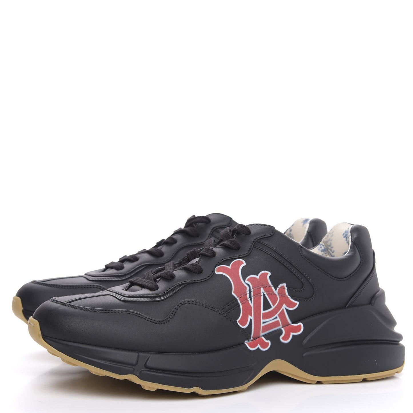 X MLB Calfskin LA Dodgers Mens Rhyton Sneakers 10 Black