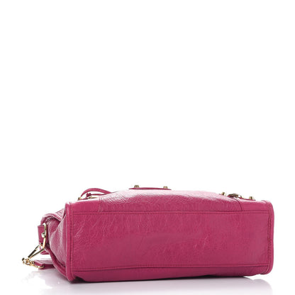 Balenciaga Agneau Classic Gold Hardware S City Rose Dahlia 5 of 8