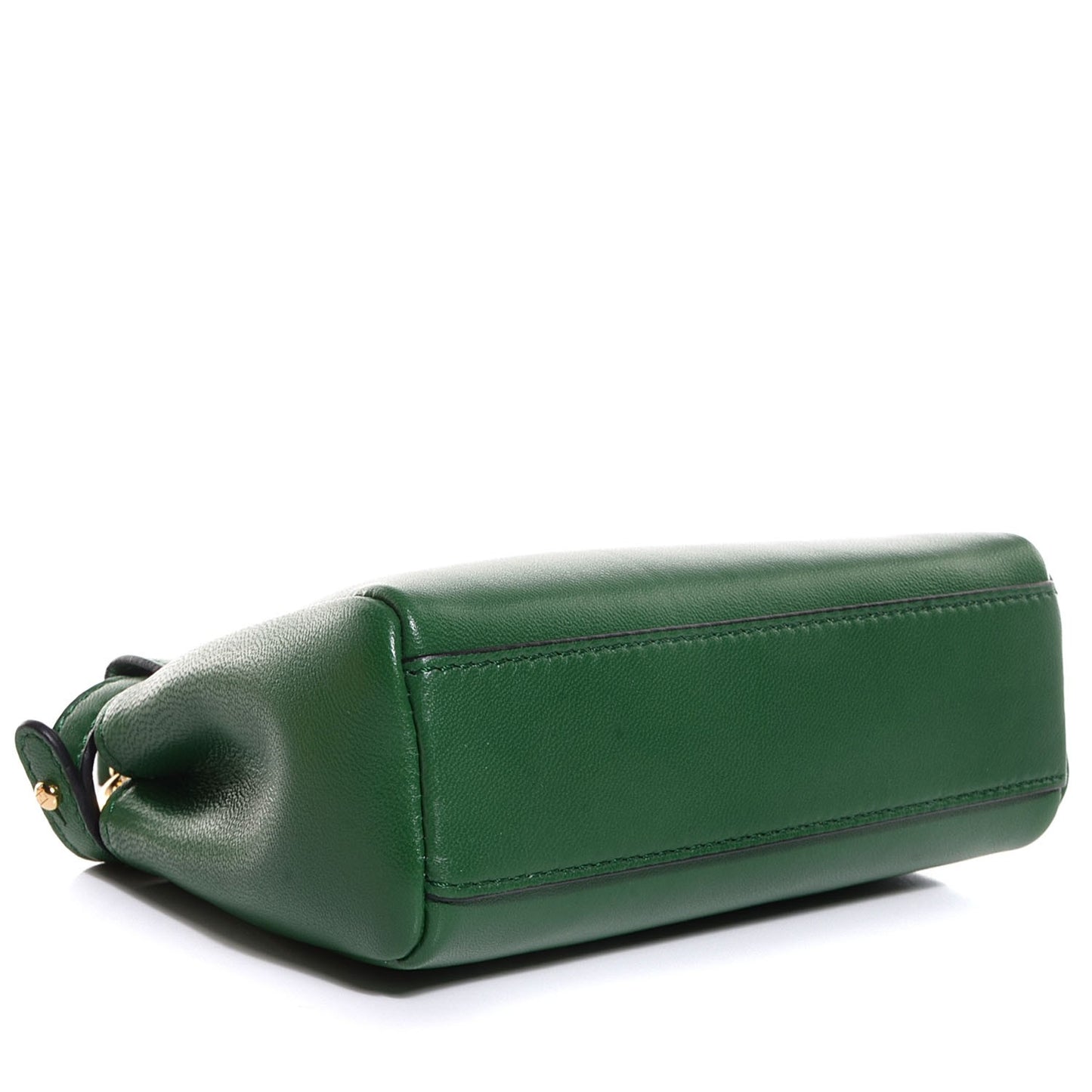 Shiny Nappa Micro Peekaboo Iconic Satchel Verde Smeraldo