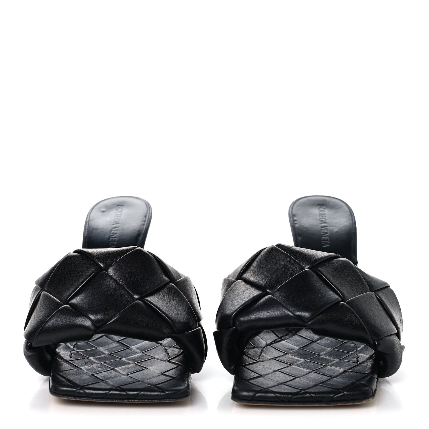 Bottega Veneta Nappa Maxi Intrecciato Lido Mule Sandals 37 Black 3 of 8
