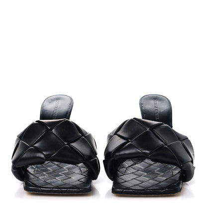 Bottega Veneta Nappa Maxi Intrecciato Lido Mule Sandals 37 Black 3 of 8