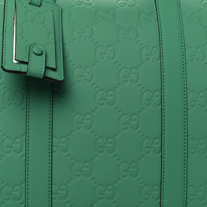 Gucci Rubber Effect GG Embossed Duffle Bag New Shamarock 7 of 9