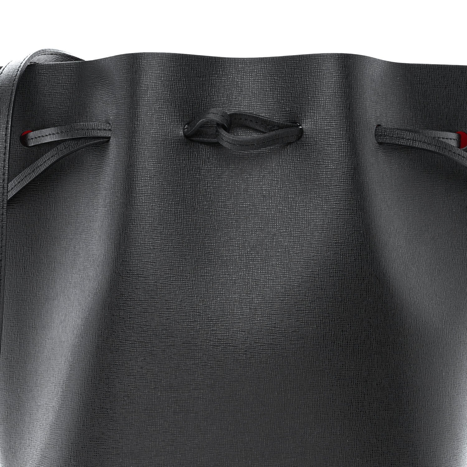 Mansur Gavriel Saffiano Bucket Bag Black Flamma 10 of 14