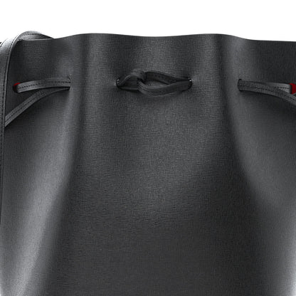 Mansur Gavriel Saffiano Bucket Bag Black Flamma 10 of 14