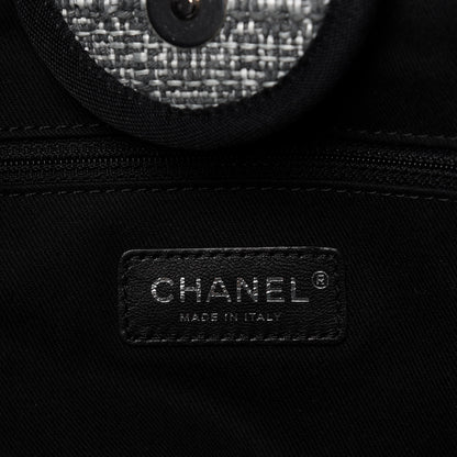 Chanel Canvas Large Deauville Tote Charcoal 8 of 10