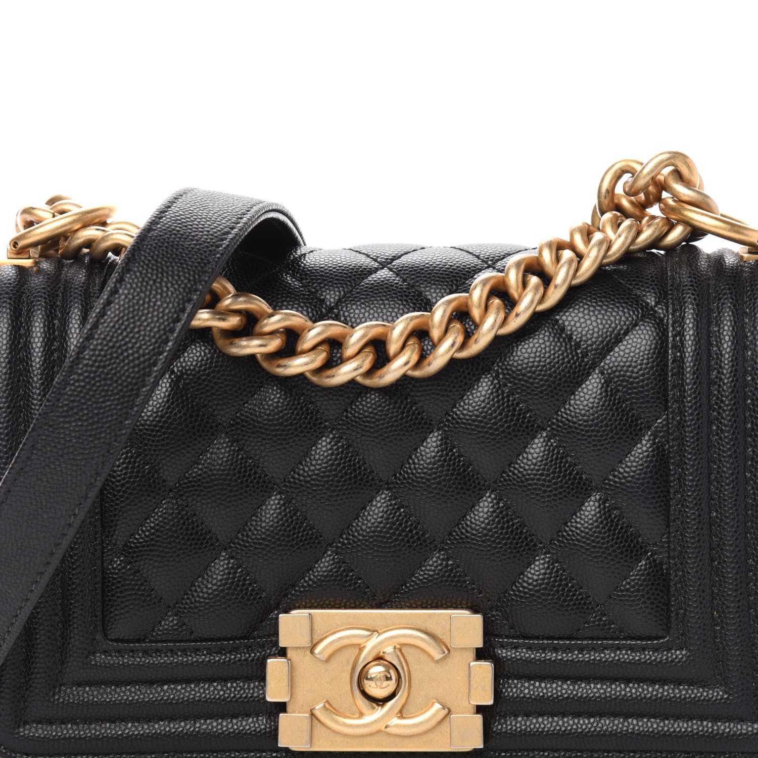 Chanel Caviar Quilted Small Boy Flap Black 12 of 13