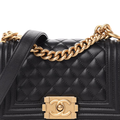 Chanel Caviar Quilted Small Boy Flap Black 12 of 13