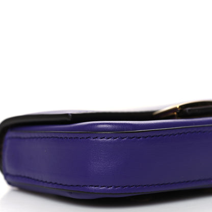 Fendi Vitello Century Opaco Nano Baguette Belt Charm Purple Rain 9 of 10