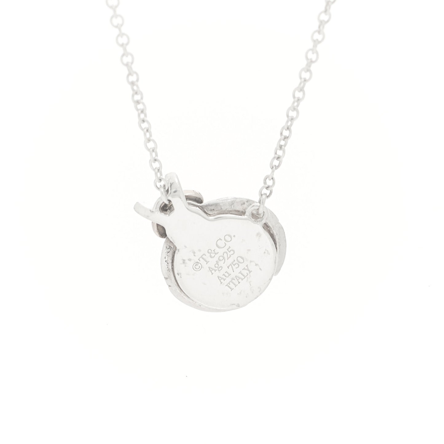 Sterling Silver 18K Rose Gold Return to Tiffany Love Bugs Ladybug Pendant Necklace