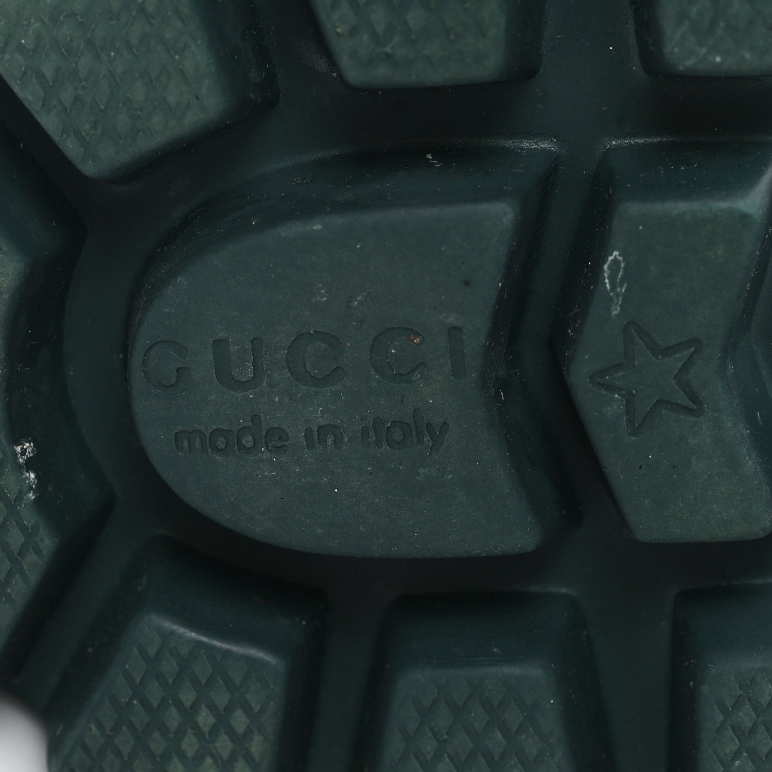 Gucci Rubber Womens Horsebit Ankle Boots 37 Vintage Green 6 of 9