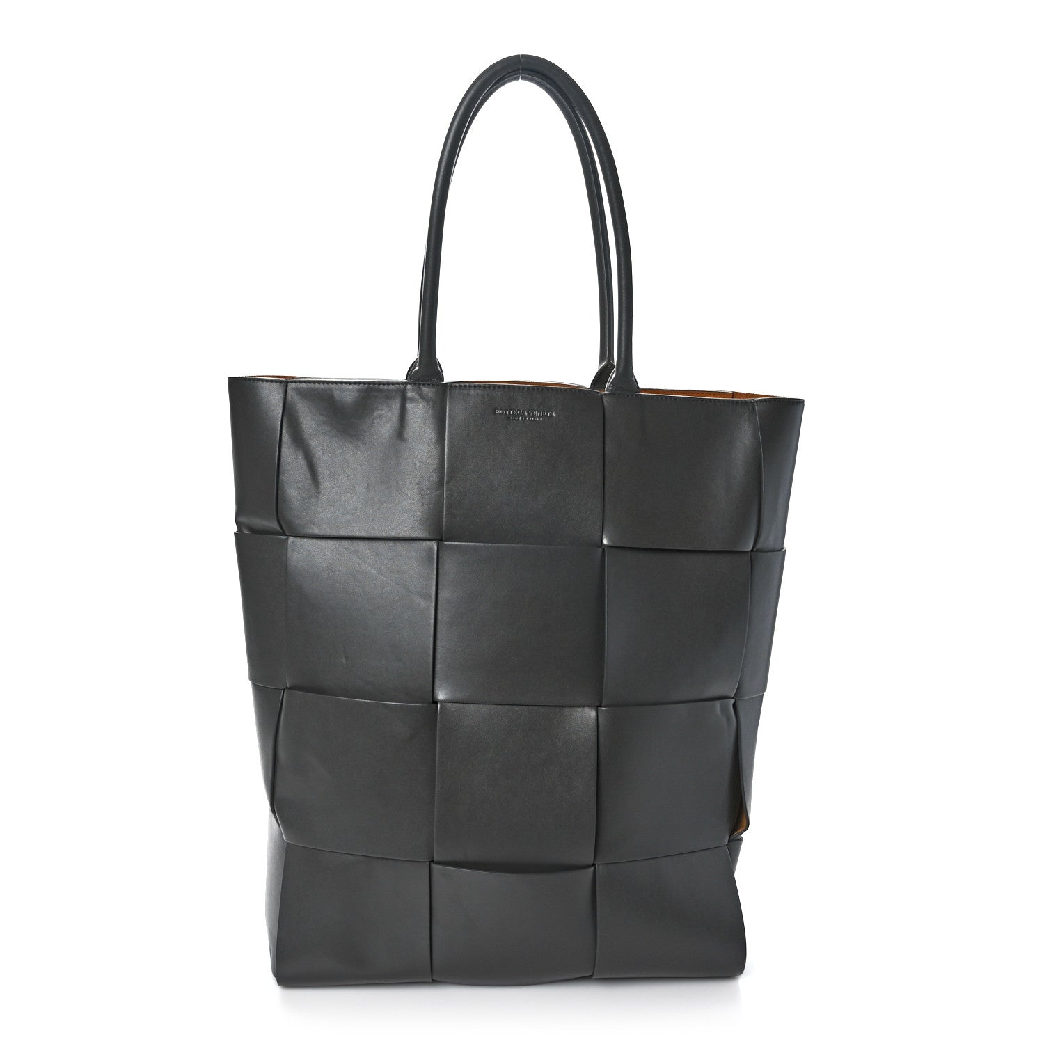 Bottega Veneta Nappa Maxi Intrecciato Mens Vertical Arco Tote Light Graphite 1 of 7