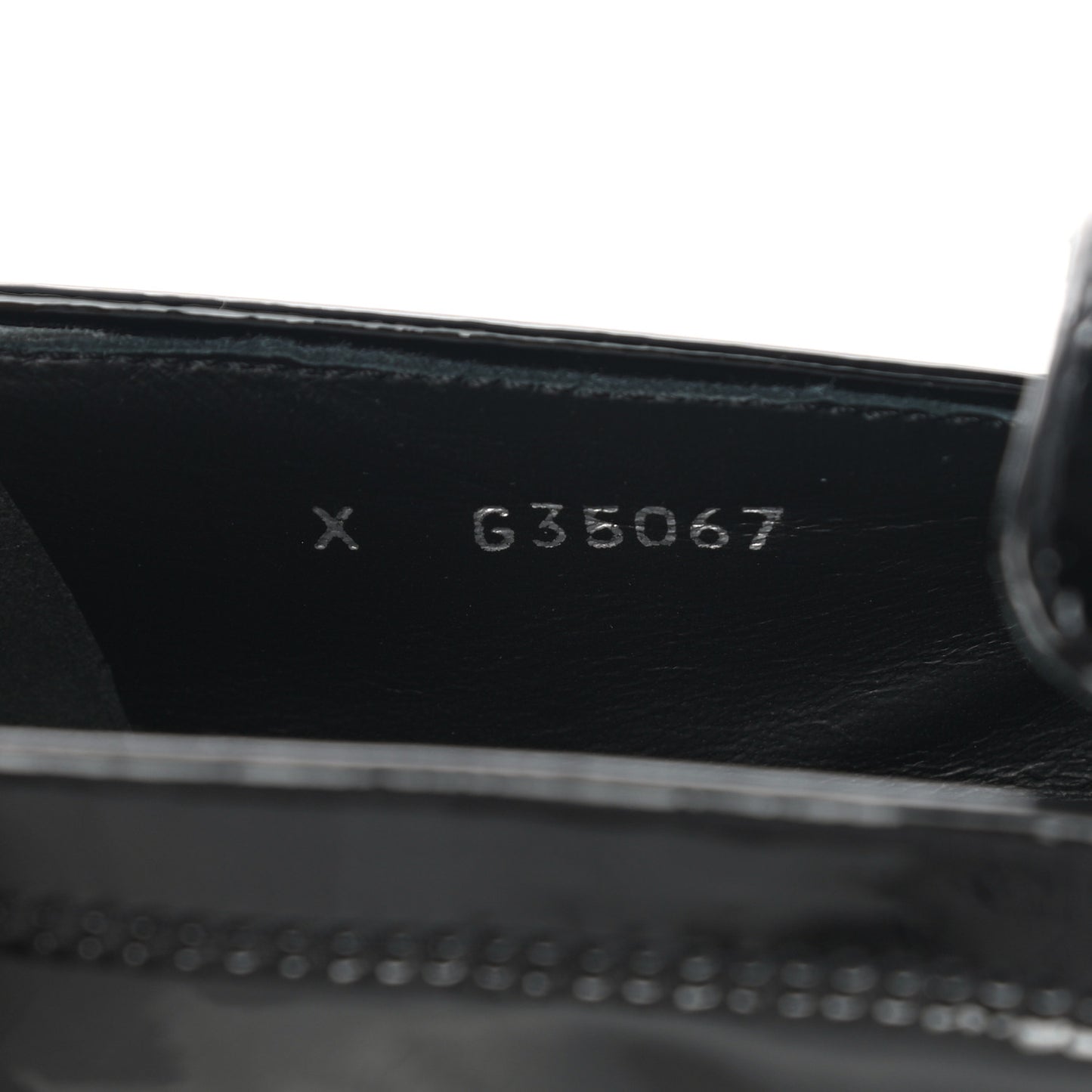 Patent CC Chain Loafers 35 Black