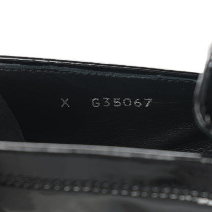 Chanel Patent CC Chain Loafers 35 Black 9 of 9