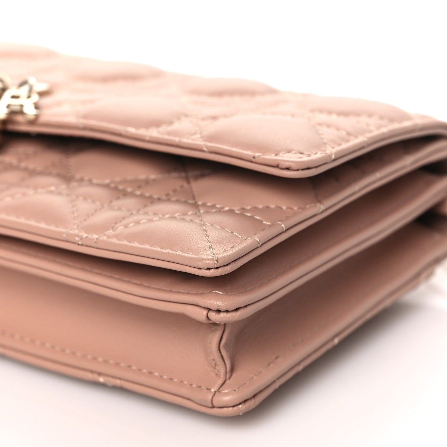 Lambskin Chain Lady My Dior Mini Chain Pouch Rose De Vents