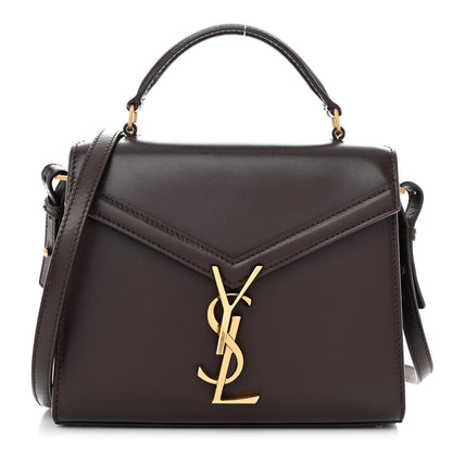 Saint Laurent SAINT LAURENT Calfskin Mini Classic Monogram Cassandra Top Handle Rouge Legion 1 of 8