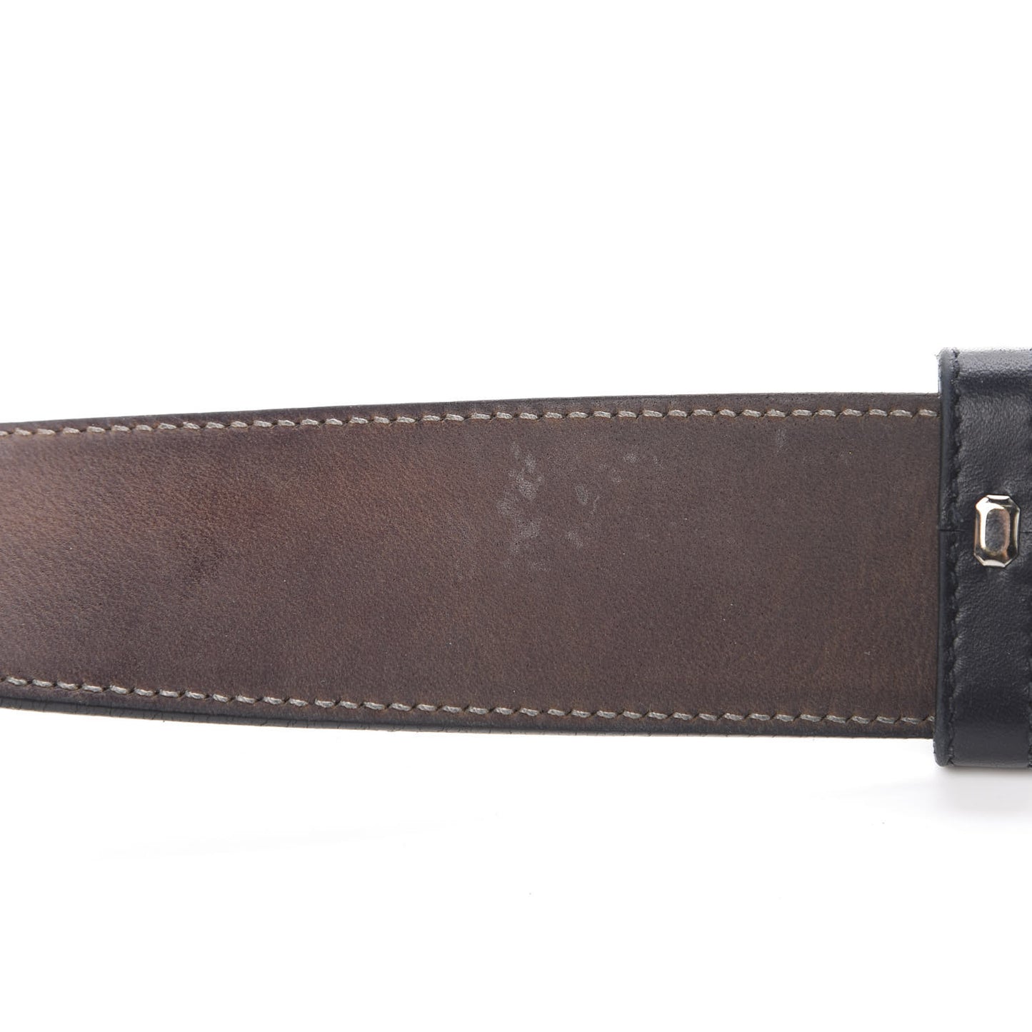 GG Supreme Monogram Selleria Calfskin Interlocking G 40mm Belt Beige Ebony Cocoa