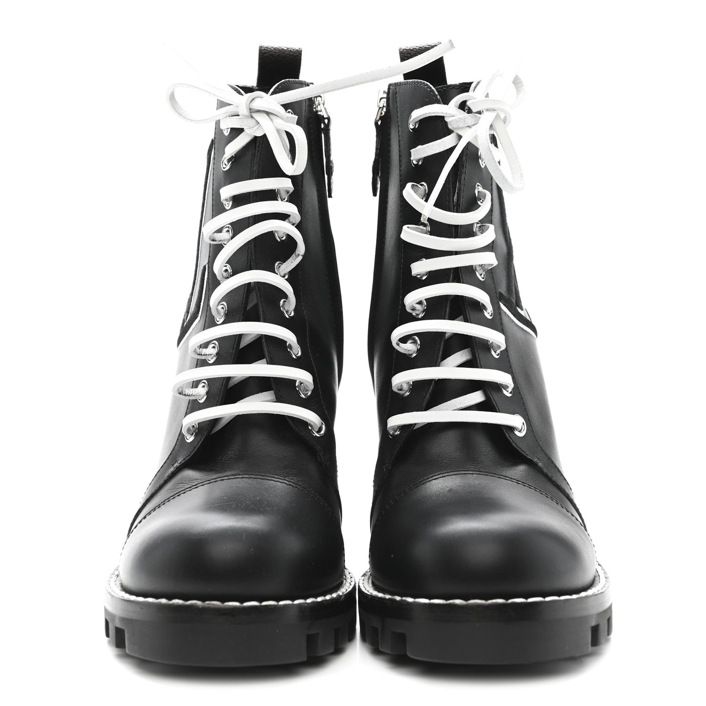 Calfskin Monogram Star Trail Ankle Boots 41 Black