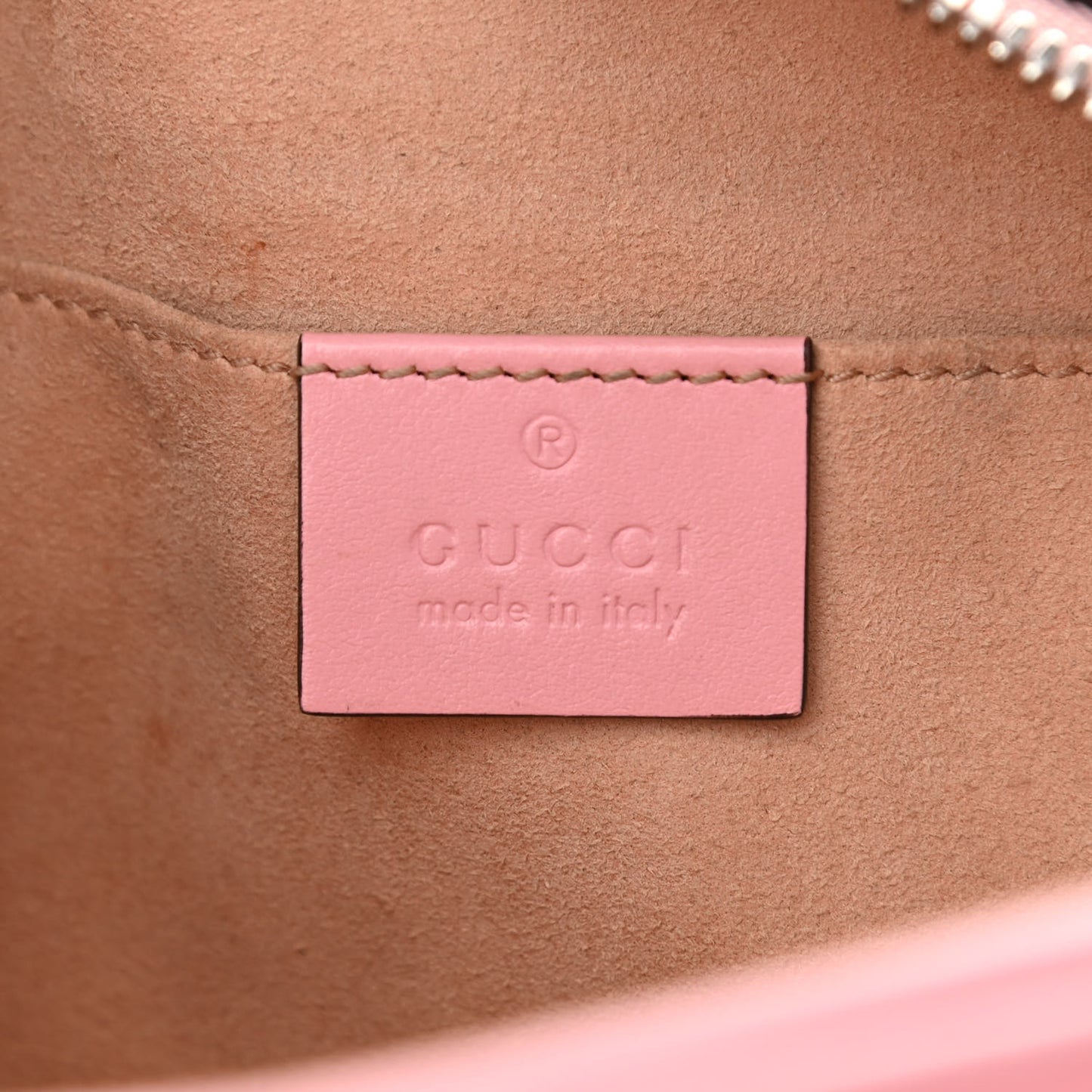 Calfskin Matelasse Small GG Marmont Chain Shoulder Bag Wild Rose