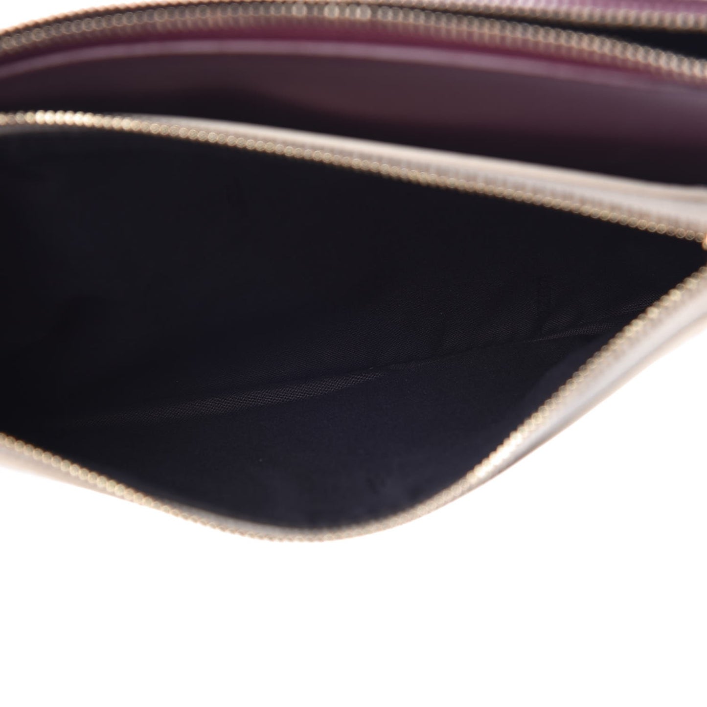 Calfskin Velvet F is FF Triplette Pouch Set Multicolor